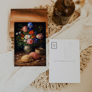 Carte postale d'art nature morte de concha florale