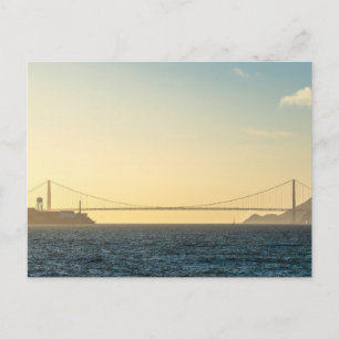 Carte postale d'art photo du pont côtier doré au c