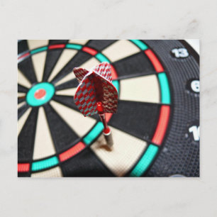 Carte postale Dartboard et Dart