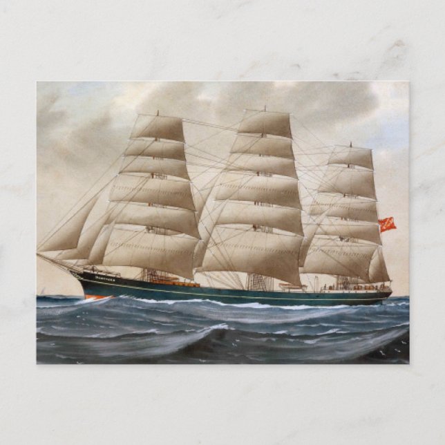 Carte Postale Dartford Voilier 1910 (Devant)
