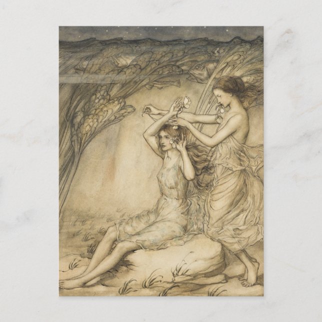 Carte postale d'Arthur Rackham - Sabrina Fair (Devant)