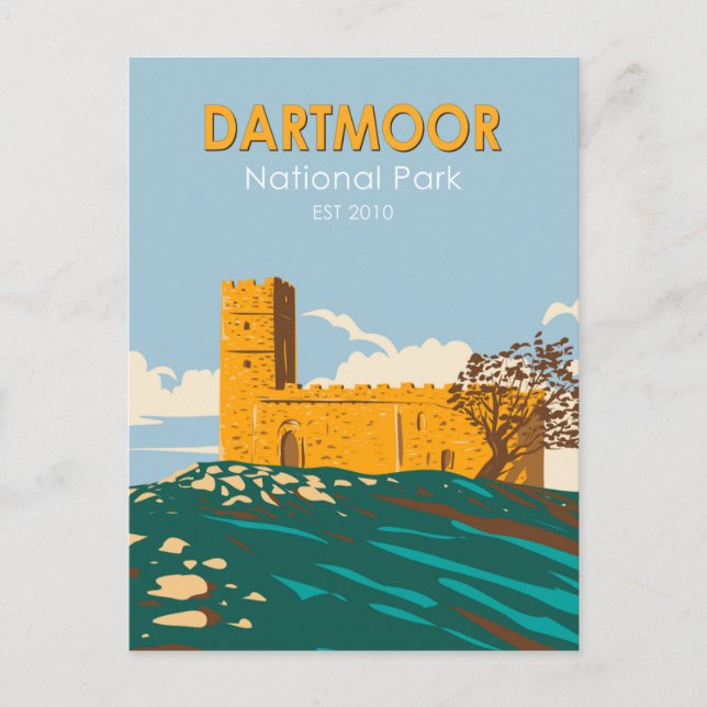Carte Postale Dartmoor National Park Brentor Church Angleterre (Devant)