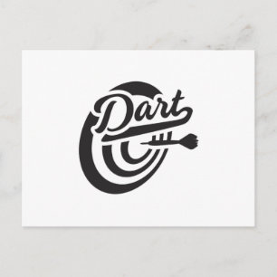 Carte Postale Darts Dart 180 Dartboard Bullseye Arrow Idée cadea