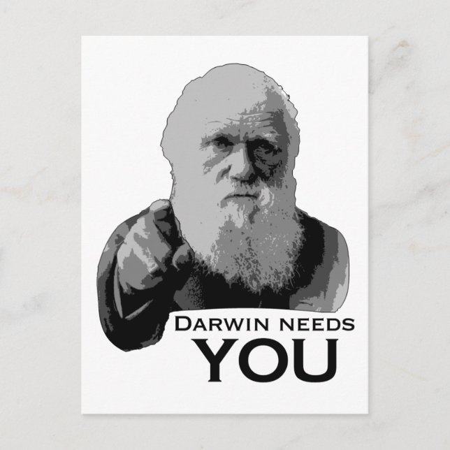 Carte Postale Darwin a besoin de vous ! (Devant)