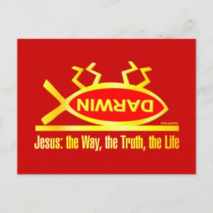 Carte Postale Darwin est mort