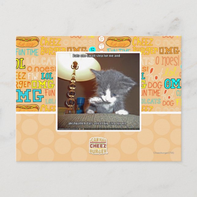 Carte Postale Dats une petite étape me fourrure (Devant)