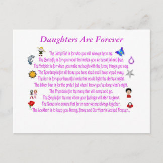 Carte Postale Daughters Are Forever Post Card