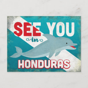 Carte Postale Dauphin du Honduras - Vintage voyage rétro
