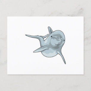Carte Postale Dauphin en natation