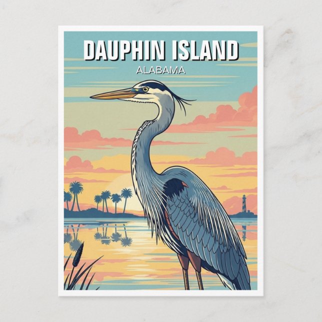 Carte Postale Dauphin Island Alabama Travel (Devant)