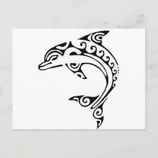 Carte Postale Dauphin maori (Devant)