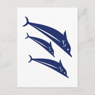 Carte Postale Dauphins
