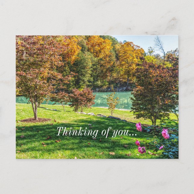 Carte postale d'automne à Dogwood vous pensant (Devant)