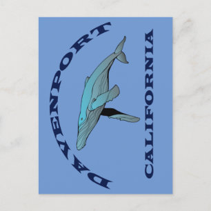 Carte postale Davenport California Whale