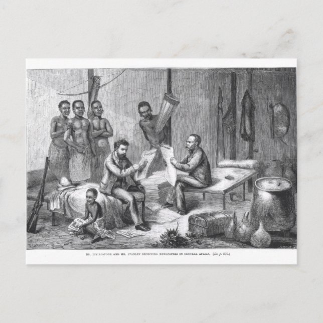 Carte Postale David Livingstone (1813-1873) et Henry Mort (Devant)