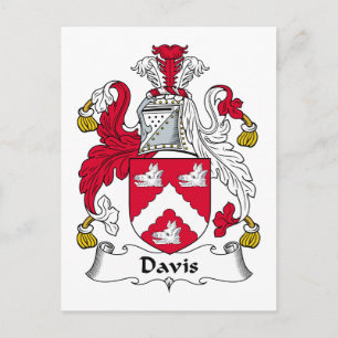 Carte Postale Davis Family Crest