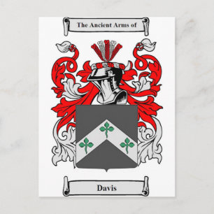 Carte Postale Davis (Irlande) Armoiries