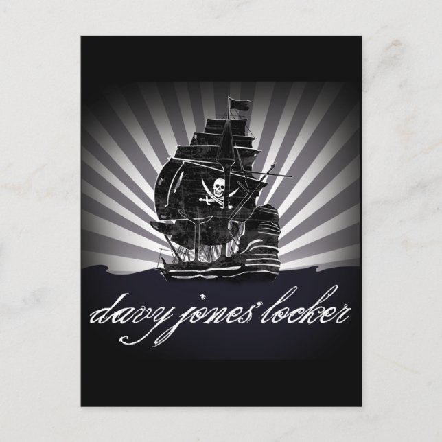 Carte Postale davy jones casier (Devant)