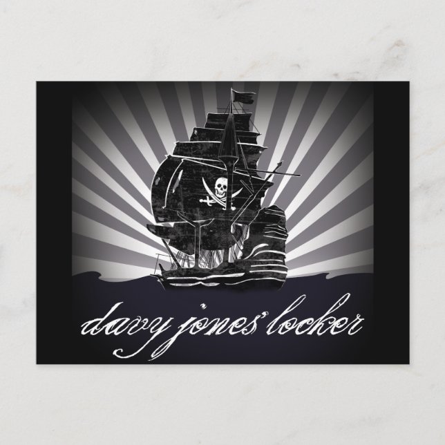 Carte Postale davy jones casier (Devant)