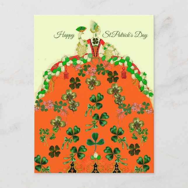 Carte Postale DAY ORANGE ET SHAMROCK St. Patricks (Devant)