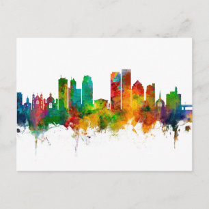 Carte Postale Dayton Ohio Skyline