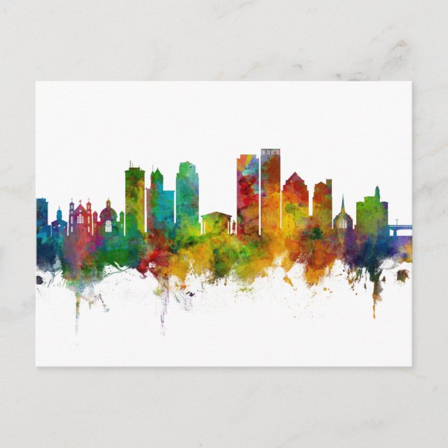 Carte Postale Dayton Ohio Skyline (Devant)