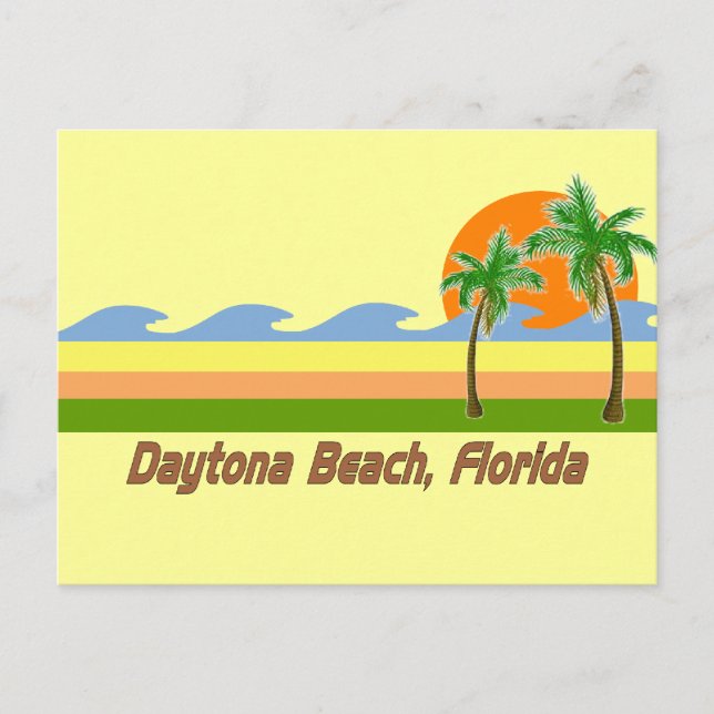 Carte Postale Daytona Beach Floride RETRO Tshirt (Devant)