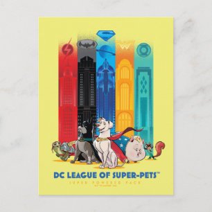 Carte Postale DC League of Super-Pets Metropolis Tours