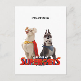 Carte Postale DC League of Super-Pets Theatrical Art