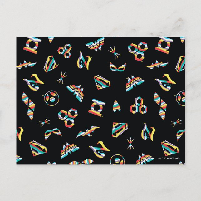 Carte Postale DC Super Hero Girls Rainbow Icon Motif (Devant)