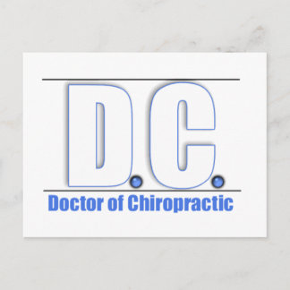 CARTE POSTALE DC TITRE - MÉDECIN EN MÉDECINE CHIROPRATIQUE