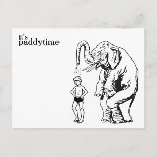 carte postale de bain d'éclaboussure