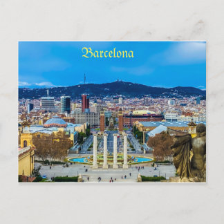 Carte postale de Barcelone