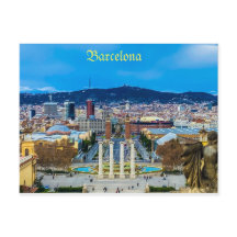 Carte postale de Barcelone