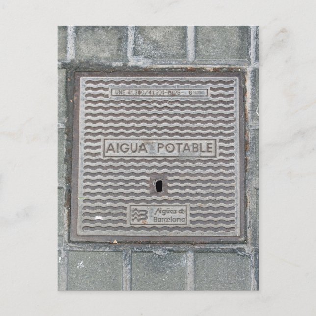 Carte postale de Barcelone, Espagne (Devant)