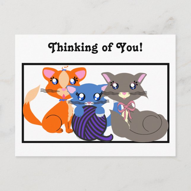 Carte postale de base Toon Kitty Siblings (Devant)
