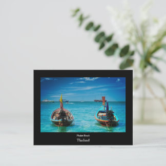 Carte postale de bateau thaïlandais traditionnel