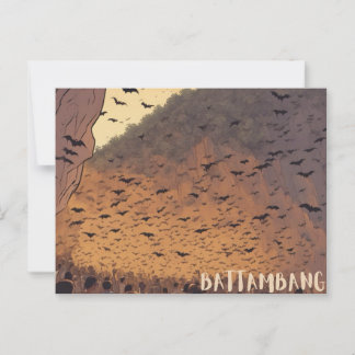 Carte postale de Battambang Bat Caves