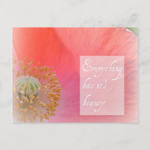 Carte postale de beauté de Poppy Islande