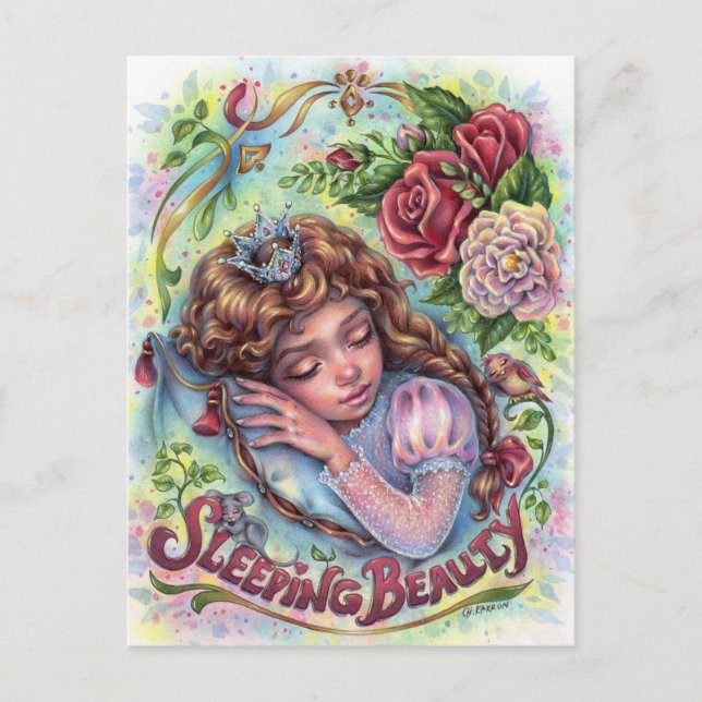 Carte postale de beauté dormante (Devant)