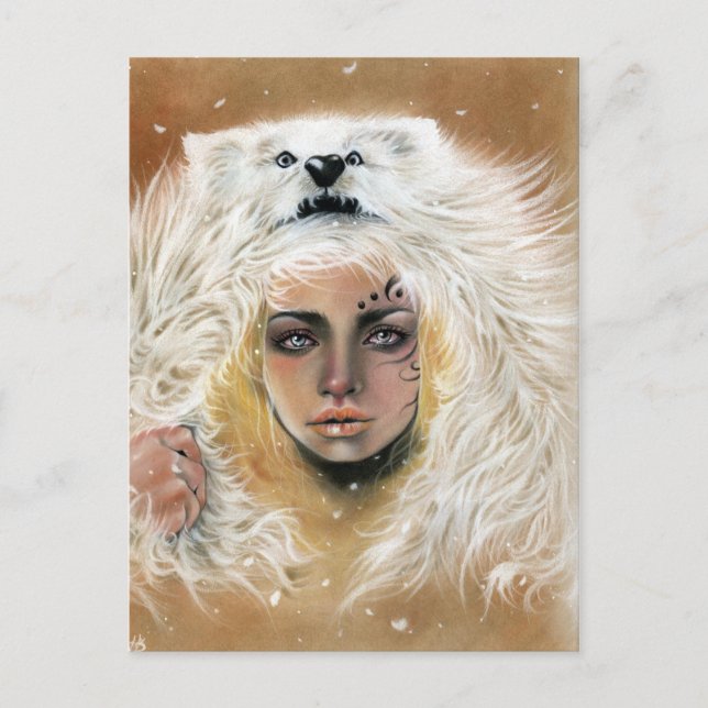 Carte postale de beauté Wolf (Devant)