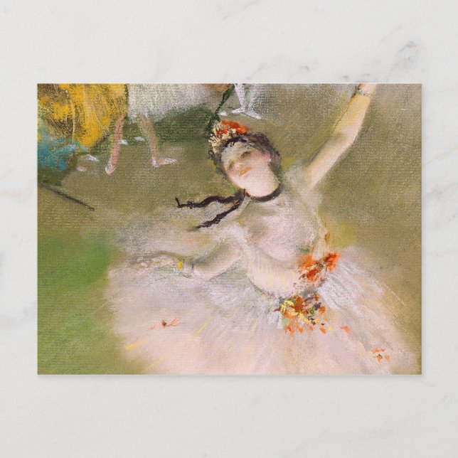 Carte postale de beaux-arts de ballerine d'Edgar (Devant)