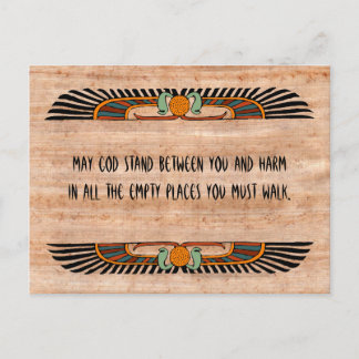 Carte postale de bénédiction égyptienne (monothéis