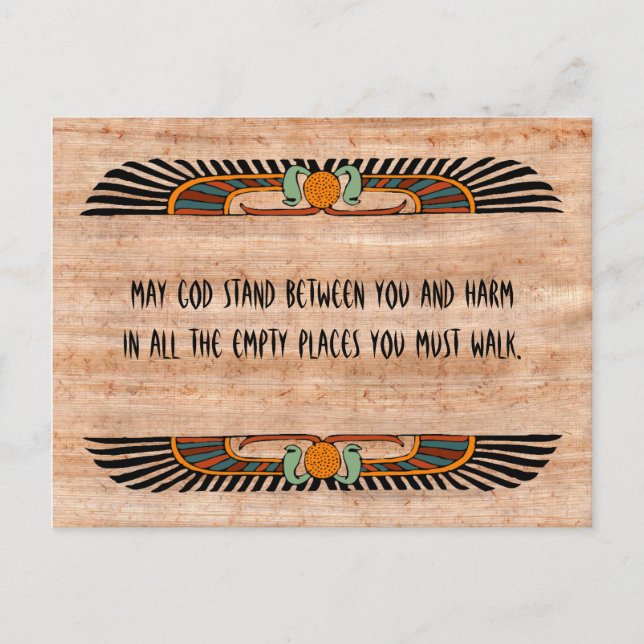 Carte postale de bénédiction égyptienne (monothéis (Devant)