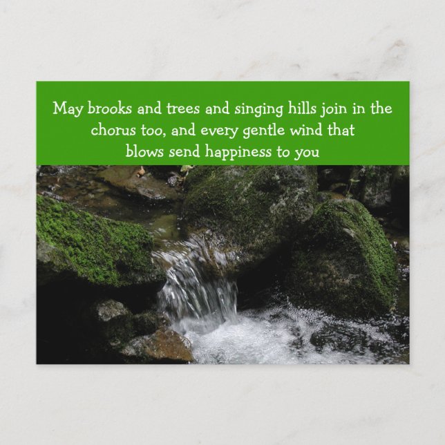 Carte postale de bénédiction irlandaise (Devant)