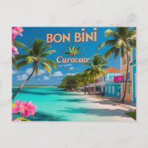 Carte postale de bienvenue à Curaçao