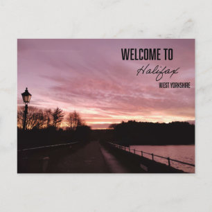 Carte postale de bienvenue à Halifax Ogden Water