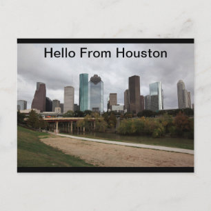 Carte postale de bienvenue de Houston, Texas