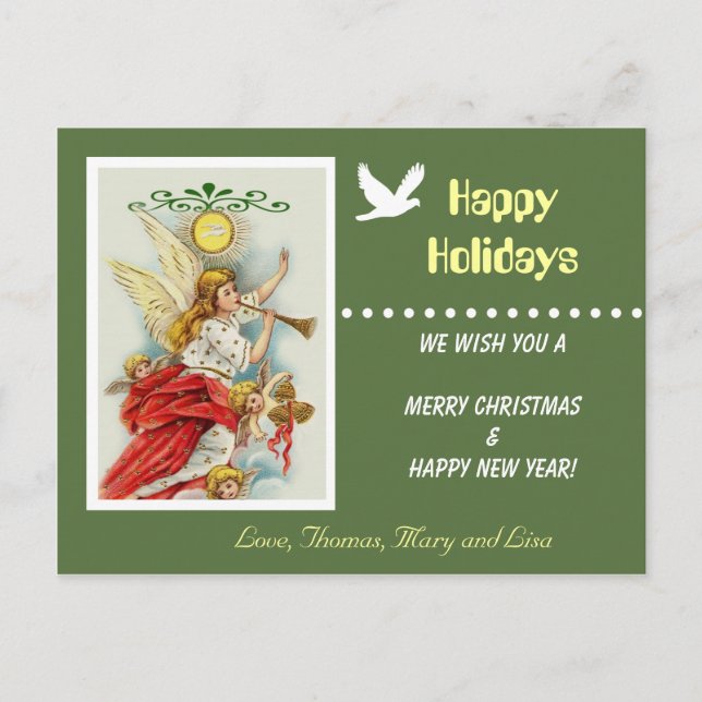 Carte postale de bienvenue de la famille Happy Hol (Devant)