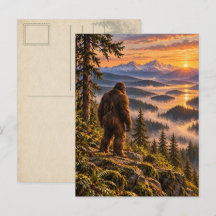 Carte postale de Bigfoot de Ridge Overlook